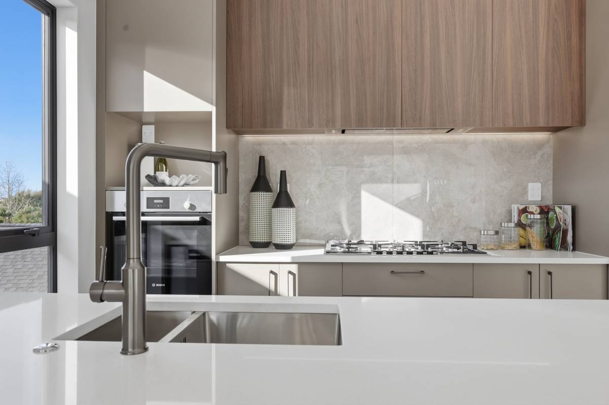 Kitchen detail Tapware and splashback